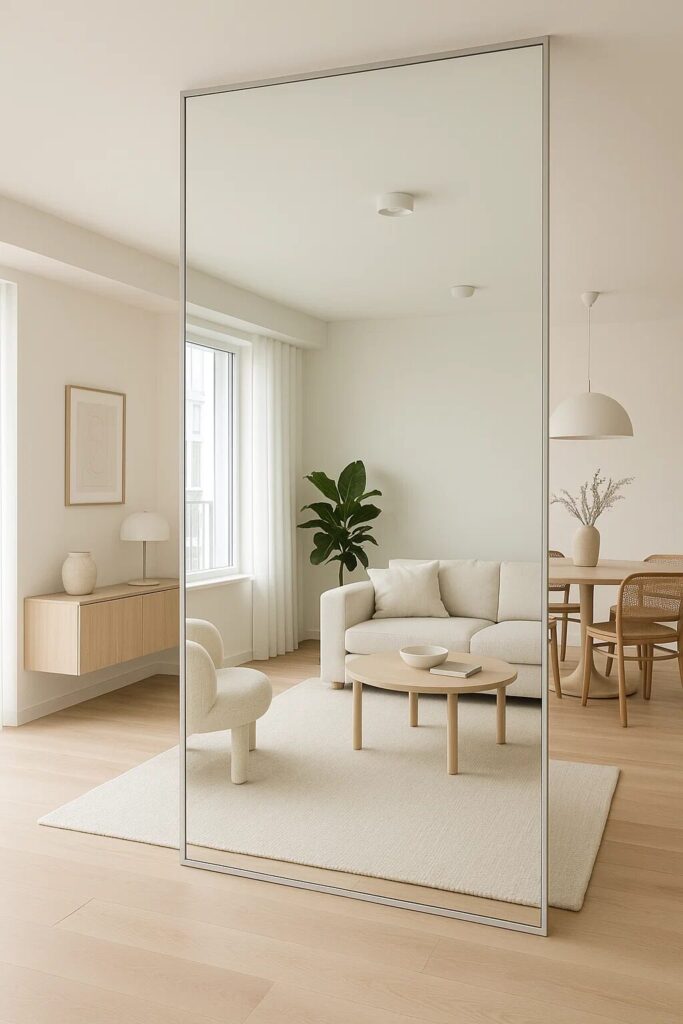 20 Living Room Mirror Ideas to Brighten and Elevate Your Living Space 19 Living Room Mirror Ideas